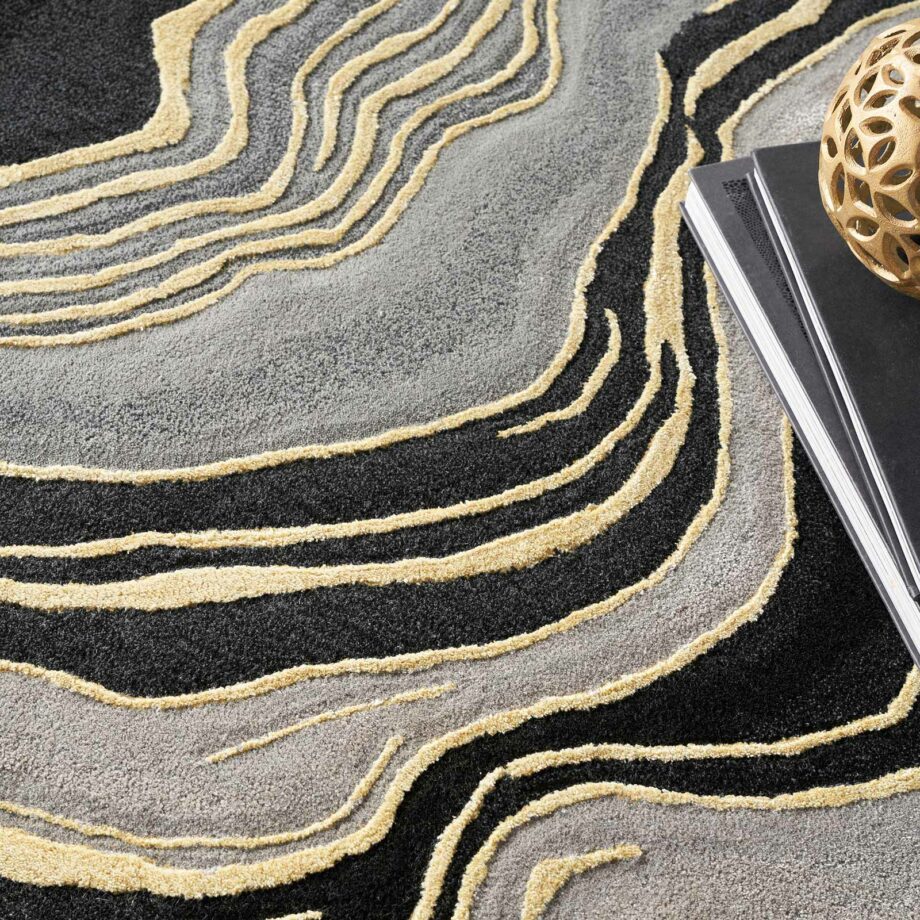 Nourison rug Prismatic PRS31 CHAGY CHARCOAL GREY 6x8 099446100504 interior 2