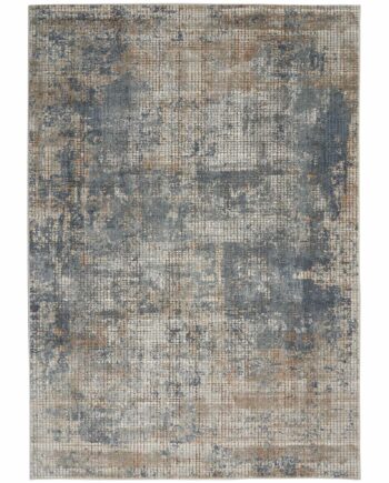 Nourison rug Quarry QUA02 BLBGE BLUE BEIGE 5x7 099446746207