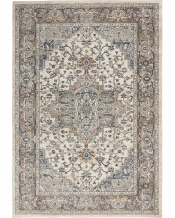 Nourison rug Quarry QUA05 IVGRY IVORY GREY 5x7 099446746276