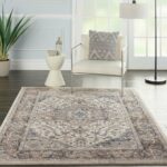 Nourison rug Quarry QUA05 IVGRY IVORY GREY 5x7 099446746276 interior 1