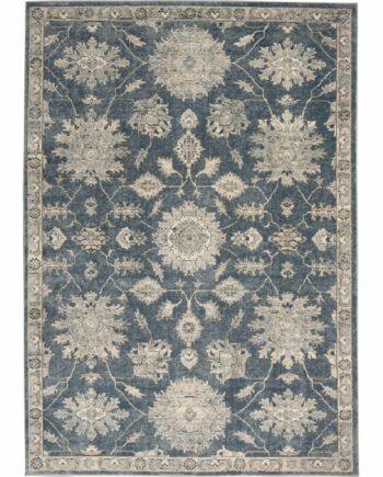 Nourison rug Quarry QUA06 BLBGE BLUE BEIGE 5x7 099446746290