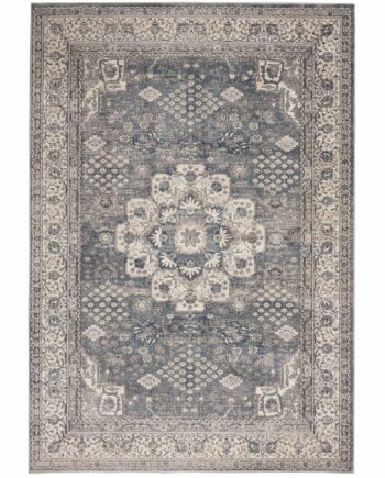 Nourison rug Quarry QUA07 GRYIV GREY IVORY 5x7 099446746306