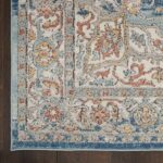 Nourison rug Quarry QUA11 IVBLU IVORY BLUE 5X7 099446819864 CR