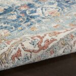 Nourison rug Quarry QUA11 IVBLU IVORY BLUE 5X7 099446819864 TX01