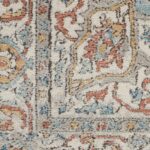 Nourison rug Quarry QUA11 IVBLU IVORY BLUE 5X7 099446819864 swatch