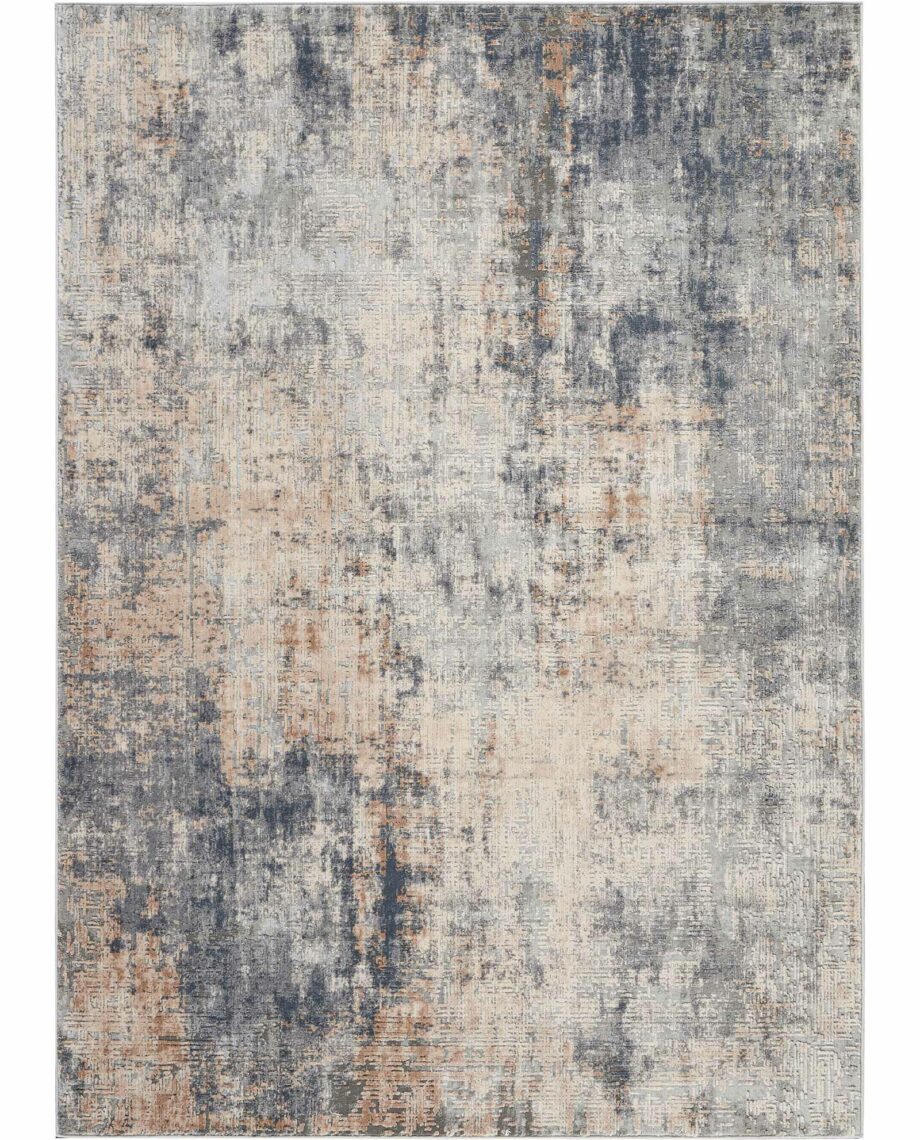 Nourison rug Rustic Textures RUS01 GREY BEIGE 5x7 099446461889 C