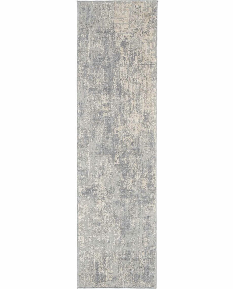 Nourison rug Rustic Textures RUS01 IVSIL IVORY SILVER 2x8 099446476104