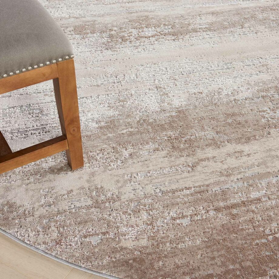 Nourison rug Rustic Textures RUS03 BEIGE 8XRND 099446835918 interior 2