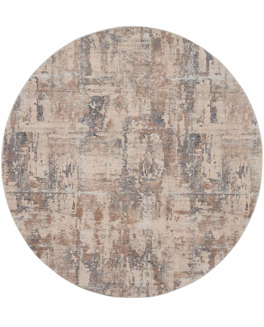 Nourison rug Rustic Textures RUS06 BGEGY BEIGE GREY 8XRND 099446835956