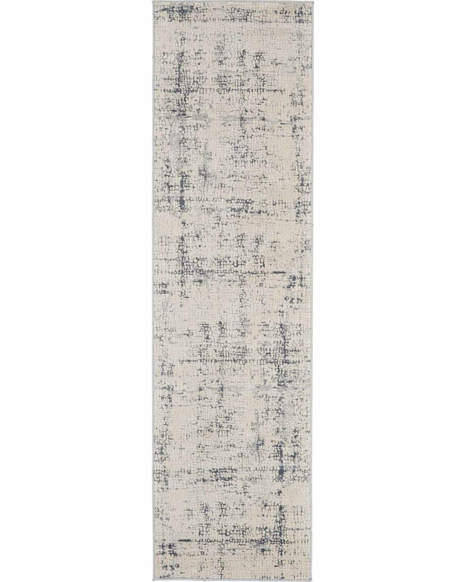 Nourison rug Rustic Textures RUS06 IVBLU IVORY BLUE 2x8 099446476296