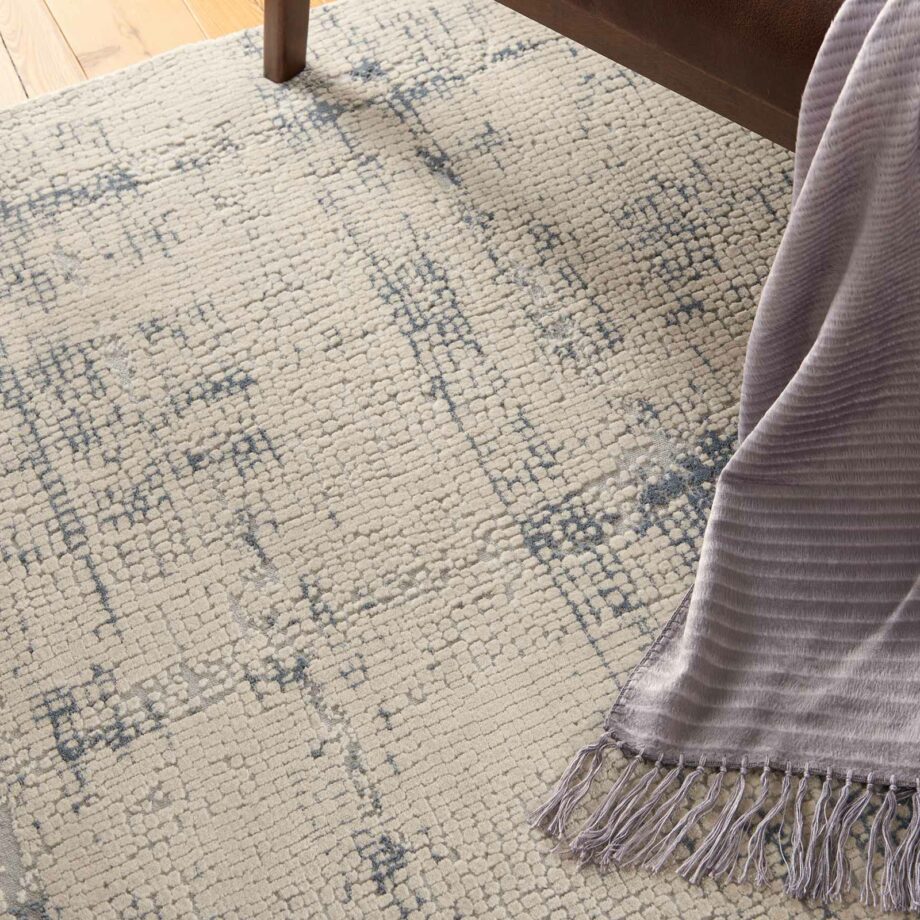 Nourison rug Rustic Textures RUS06 IVBLU IVORY BLUE 5X7 09944647633 interior 2 C