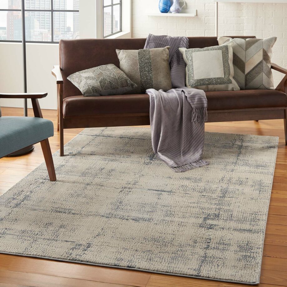 Nourison rug Rustic Textures RUS06 IVBLU IVORY BLUE 5X7 09944647633 interior 3 C