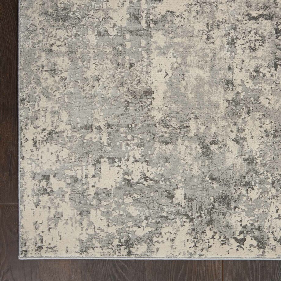 Nourison rug Rustic Textures RUS07 GRYBG GREY BEIGE 5X7 099446495952 CR C