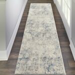 Nourison rug Rustic Textures RUS07 IVGRB IVORY GREY BLUE 2x8 099446496287 interior