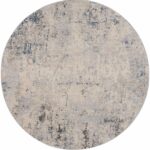 Nourison rug Rustic Textures RUS07 IVGRB IVORY GREY BLUE 8XRND 099446836175