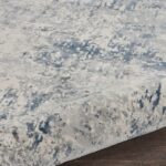 Nourison rug Rustic Textures RUS07 IVGRB IVORY GREY BLUE 8XRND 099446836175 TX01