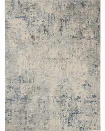 Nourison rug Rustic Textures RUS07 IVGRB IVORY GREY BLUE 8x11 099446496300