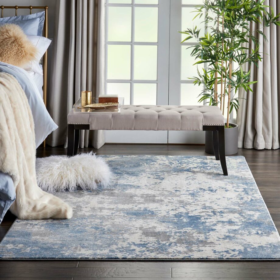 Nourison rug Rustic Textures RUS08 GRYBL GREY BLUE 5X7 099446496072 interior 1 C