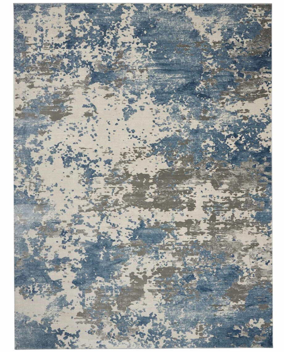 Nourison rug Rustic Textures RUS08 GRYBL GREY BLUE 8x11 099446496362