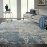 Nourison rug Rustic Textures RUS08 GRYBL GREY BLUE 8x11 099446496362 interior 1