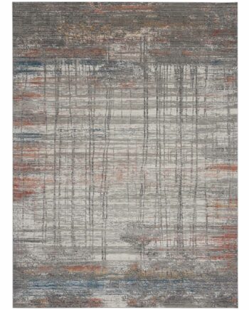 Nourison rug Rustic Textures RUS12 GRYMT GREY MULTICOLOR 8x11 099446799135