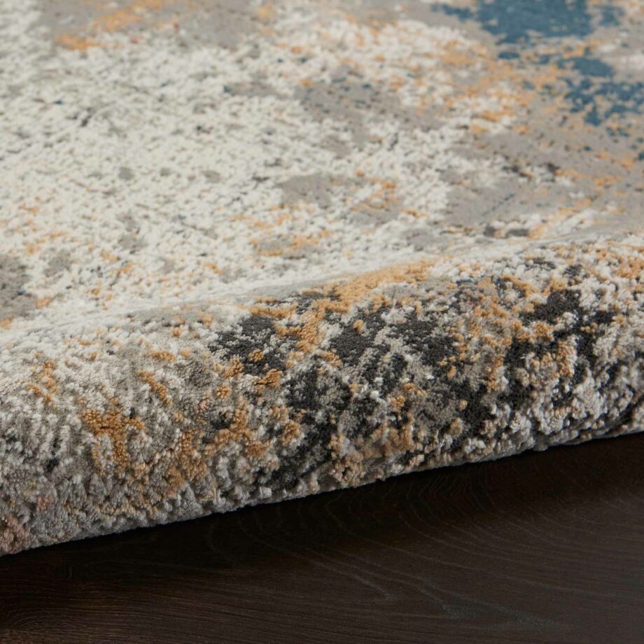 Nourison rug Rustic Textures RUS13 GRYBL GREY BLUE 5X7 099446799197 TX01