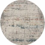 Nourison rug Rustic Textures RUS14 LTGMT LIGHT GREY MULTICOLOR 8XRND 099446836090