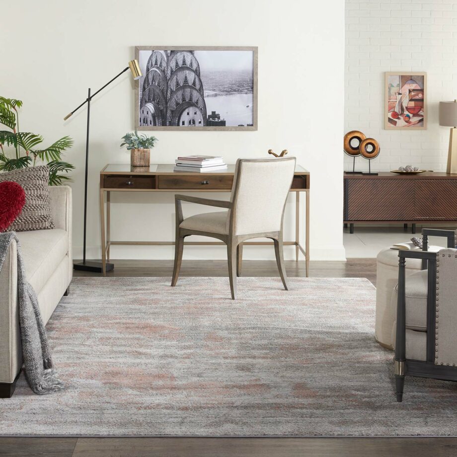 Nourison rug Rustic Textures RUS15 LGYRS LIGHT GREY RUST 8x11 099446799401 interior 3