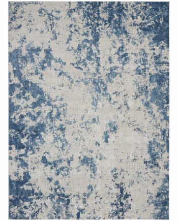 Nourison rug Rustic Textures RUS16 GRYBL GREY BLUE 8x11 099446799586