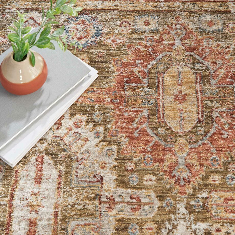 Nourison rug Sahar SHR01 GREEN 5x8 099446025098 interior 2