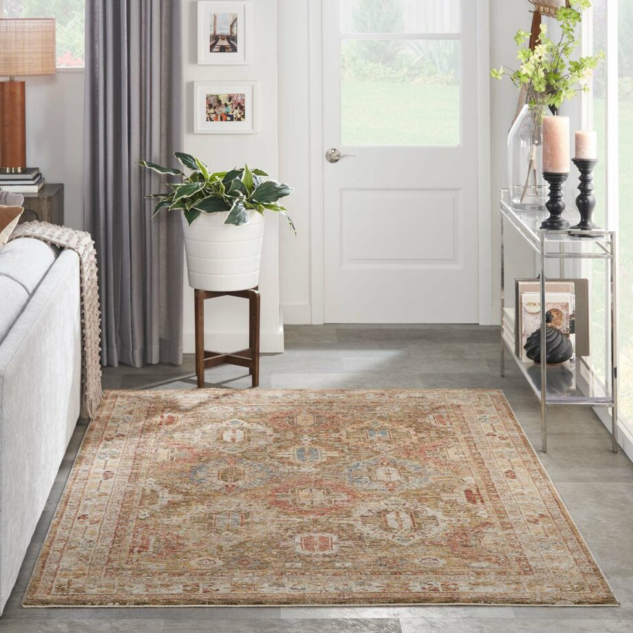 Nourison rug Sahar SHR01 GREEN 5x8 099446025098 interior 3