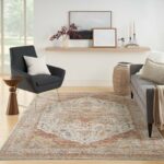 Nourison rug Sahar SHR06 IVRUS IVORY RUST 8x10 099446898760 interior 3