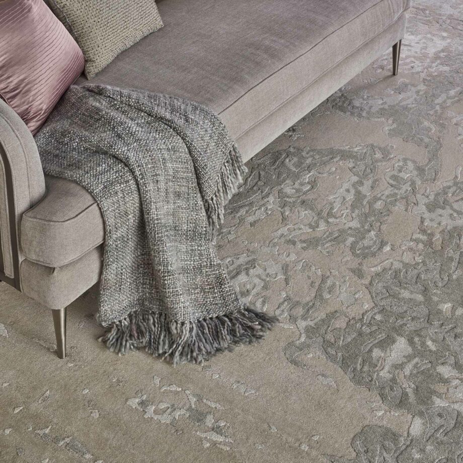 Nourison rug Silk Shadows SHA17 SAND 9X12 099446451057 interior 2 C