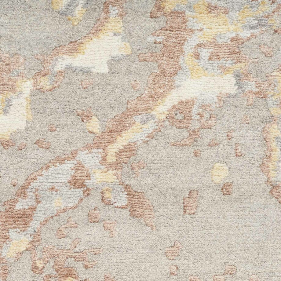 Nourison rug Silk Shadows SHA20 SILVR SILVER 8X10 099446020567 swatch