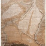 Nourison rug Silk Shadows SHA24 BGSIL BEIGE SILVER 8x10 099446929396