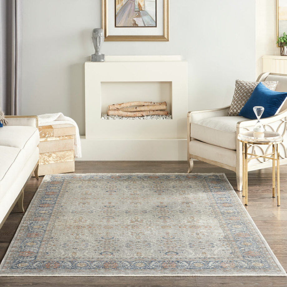 Nourison rug Starry Nights STN08 GREY 5x7 099446793188 interior 3