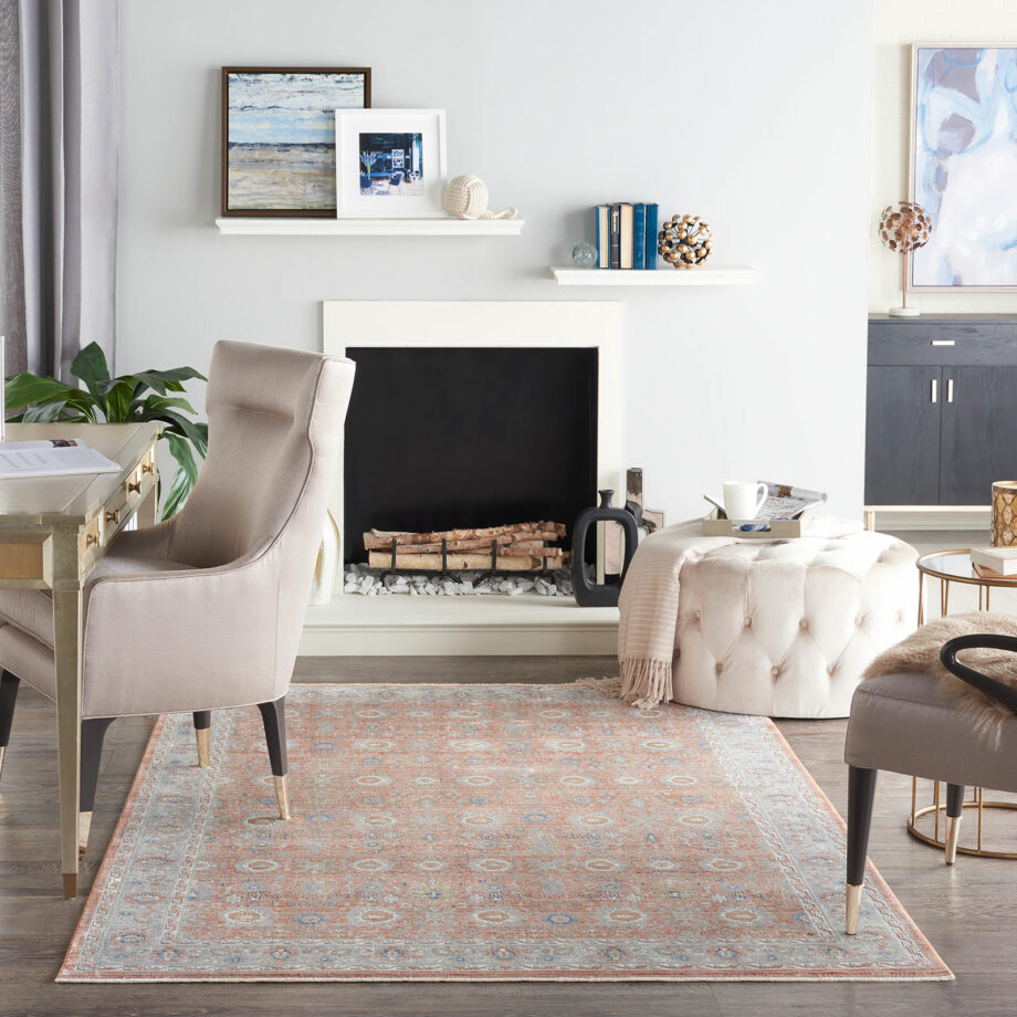 Nourison rug Starry Nights STN12 BLUSH 5x7 099446804891 interior 3