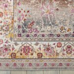 Nourison rug Vintage Kashan VKA01 GREY 5x7 099446455116 CR01