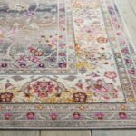 Nourison rug Vintage Kashan VKA01 GREY 5x7 099446455116 DT01
