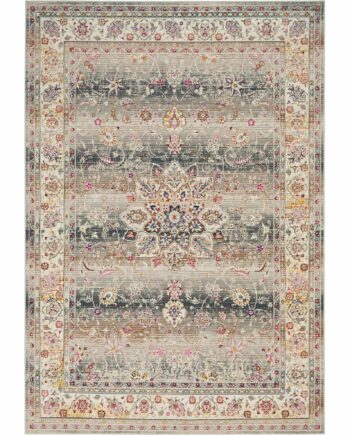 Nourison rug Vintage Kashan VKA01 GREY 5x7 099446455116 MAIN