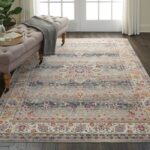 Nourison rug Vintage Kashan VKA01 GREY 5x8 099446456212 interior 1 C