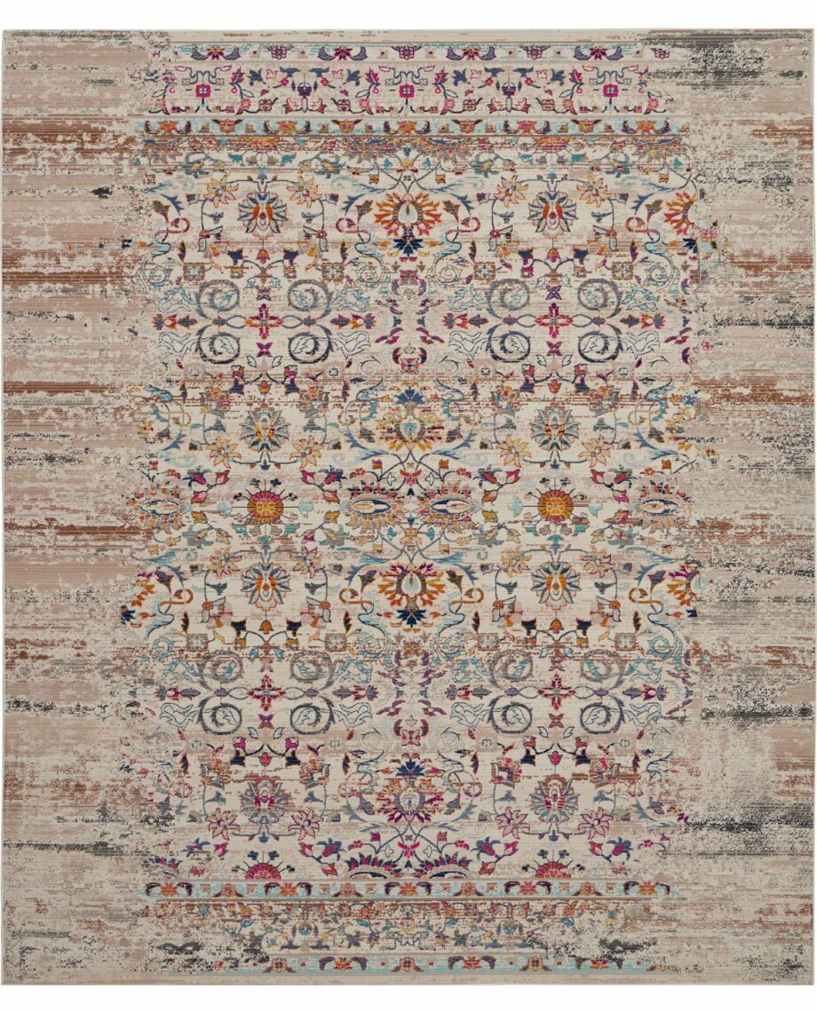 Nourison rug Vintage Kashan VKA02 IVORY 8x10 099446455475 C