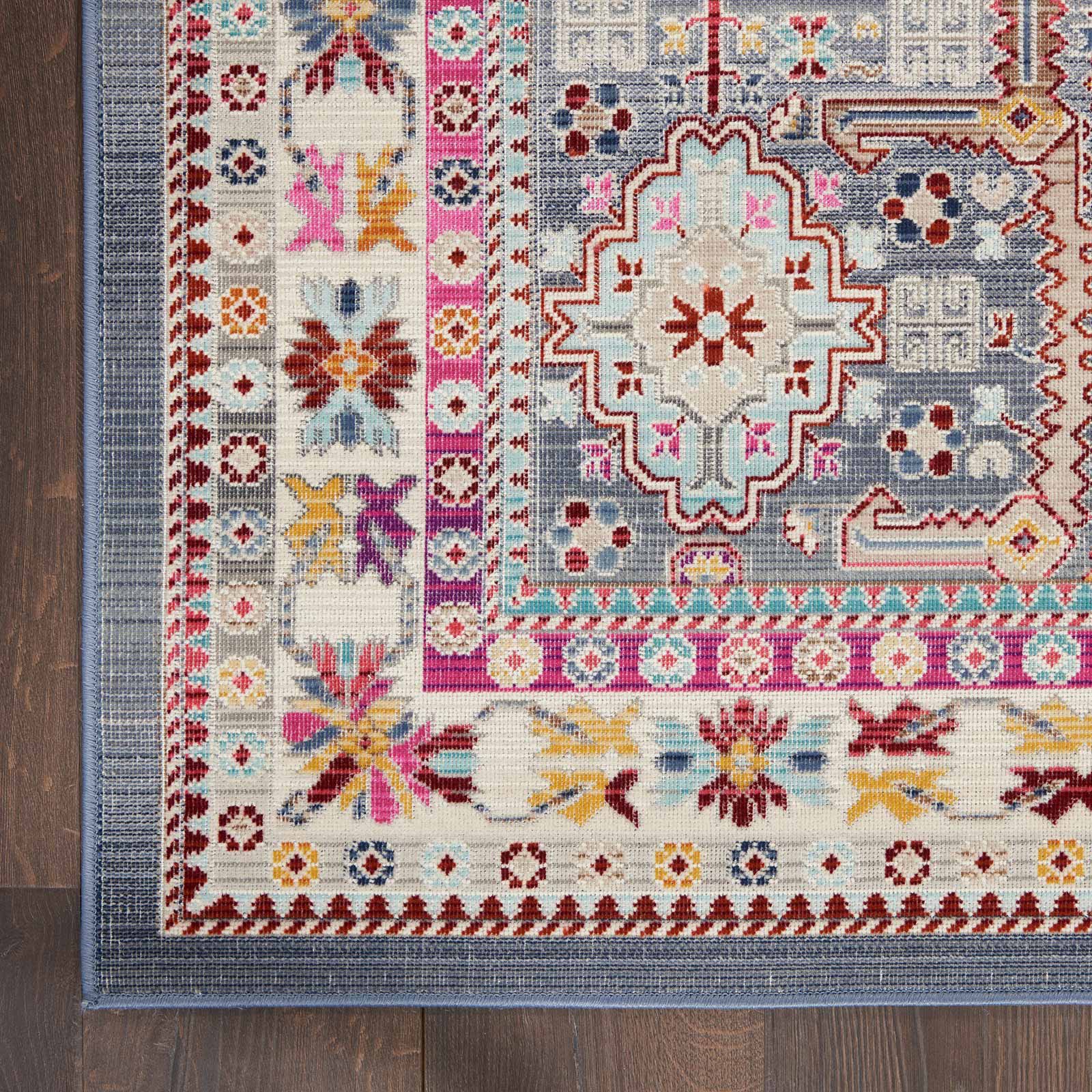 Nourison rug Vintage Kashan VKA05 GYMTC GREY MULTICOLOR 5X8 099446811837 CR