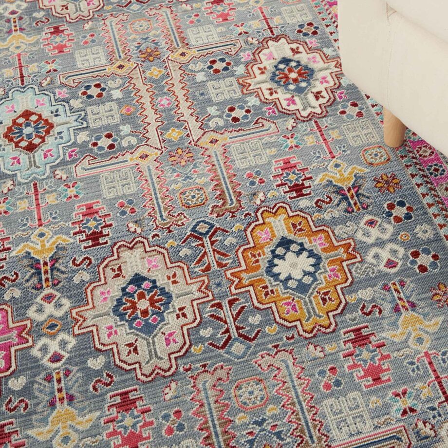 Nourison rug Vintage Kashan VKA05 GYMTC GREY MULTICOLOR 5X8 099446811837 interior 2