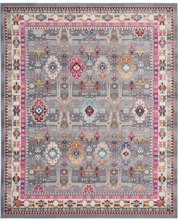 Nourison rug Vintage Kashan VKA05 GYMTC GREY MULTICOLOR 8x10 099446811851