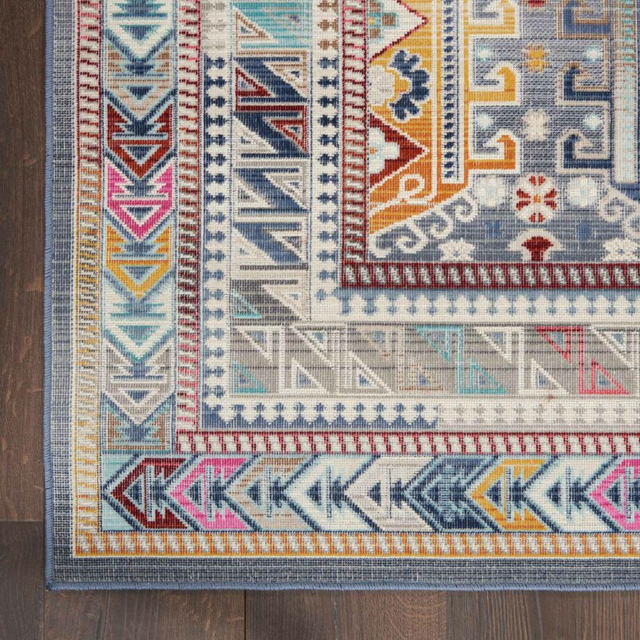 Nourison rug Vintage Kashan VKA06 GYMTC GREY MULTICOLOR 5X8 099446811967 CR