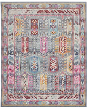 Nourison rug Vintage Kashan VKA06 GYMTC GREY MULTICOLOR 8x10 099446811998