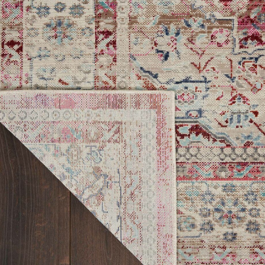Nourison rug Vintage Kashan VKA07 REDIV RED IVORY 5X8 099446812216 CRB