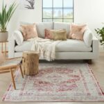 Nourison rug Vintage Kashan VKA07 REDIV RED IVORY 5X8 099446812216 interior 3
