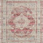 Nourison rug Vintage Kashan VKA07 REDIV RED IVORY 8x10 099446812254